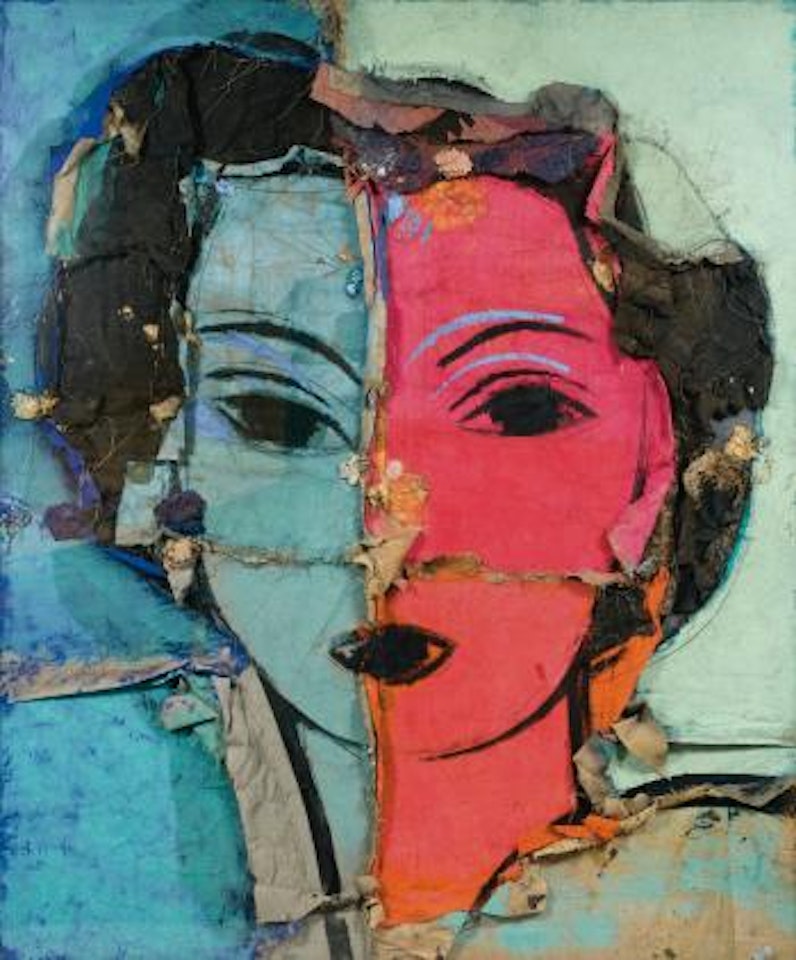 Dorothy Sobre Fondo Azul Y Verde by Manolo Valdés