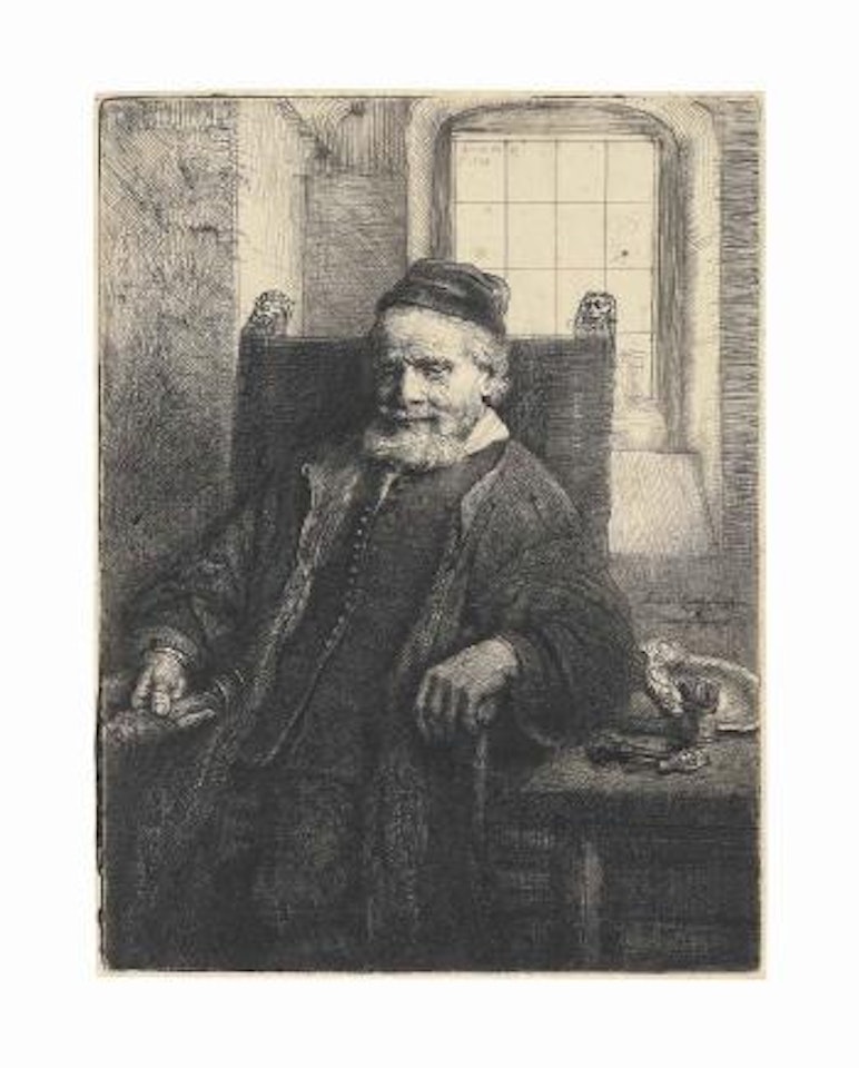 Jan Lutma, Goldsmith (B, Holl 276; H 290; New Holl 293) by Attributed to Rembrandt Harmensz van Rijn