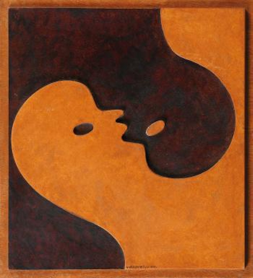 Les Lutteurs by Victor Vasarely