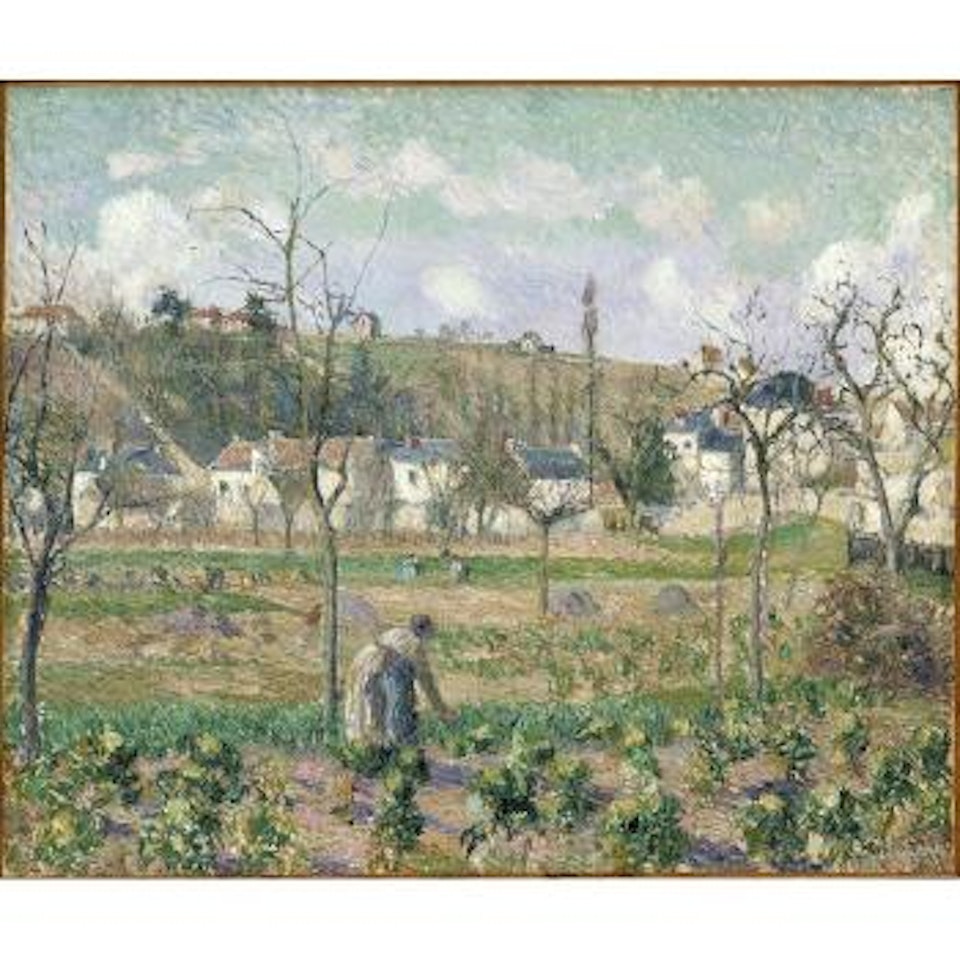Le jardin de Maubuisson, Pontoise, la mère Bellette by Camille Pissarro