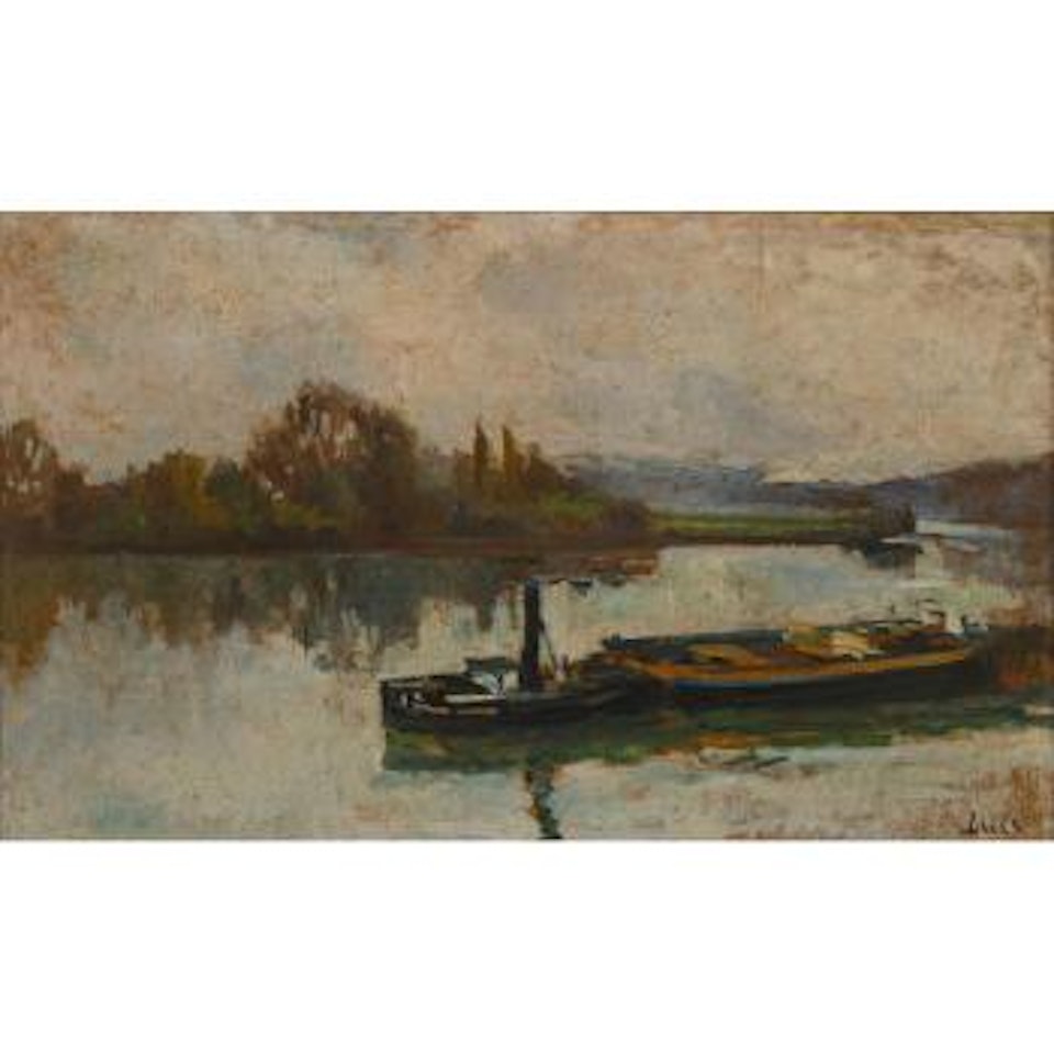 La Seine, Rolleboise by Maximilien Luce