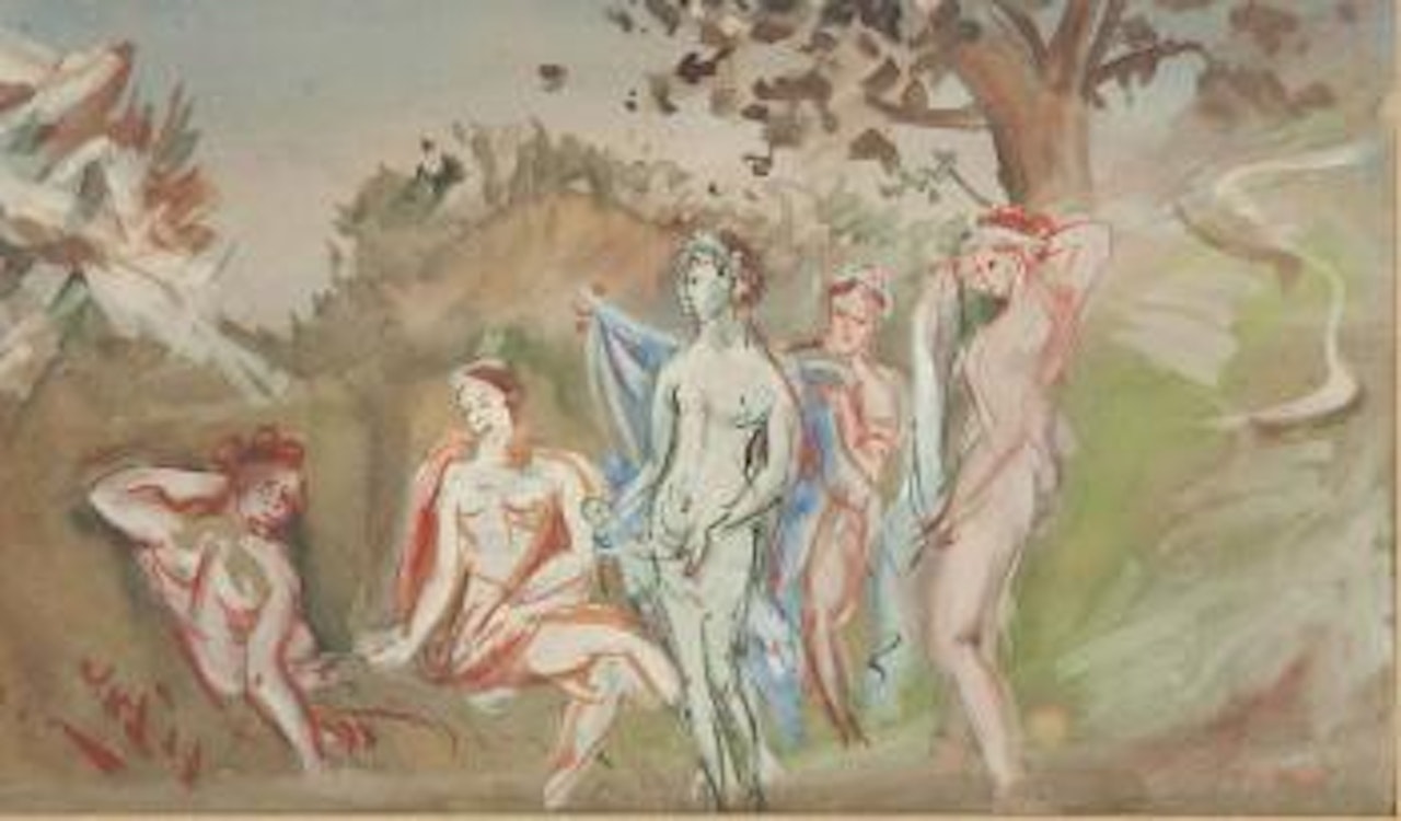 Le jugement de Paris by Jean Dufy