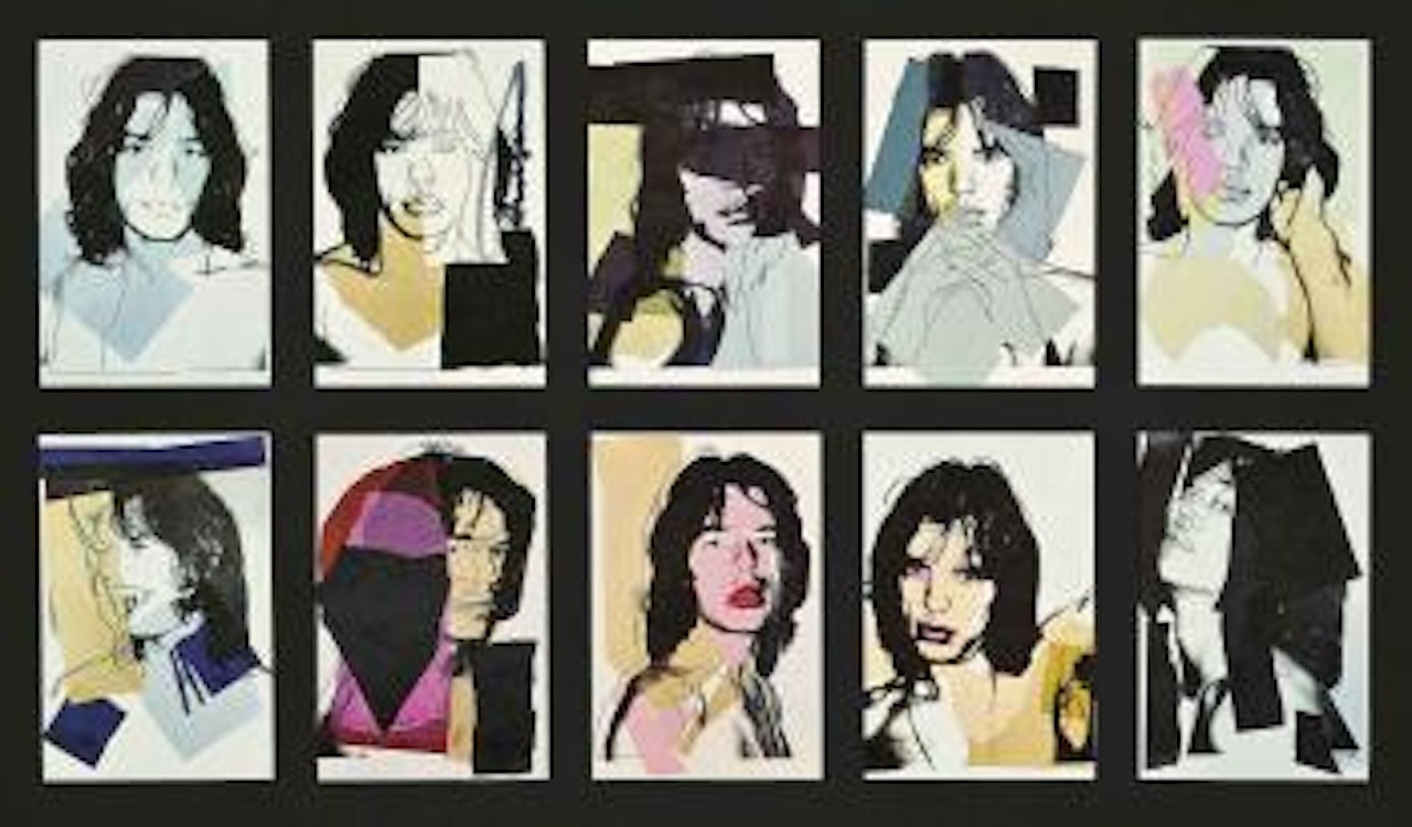 A set of ten announcement cards by Andy Warhol