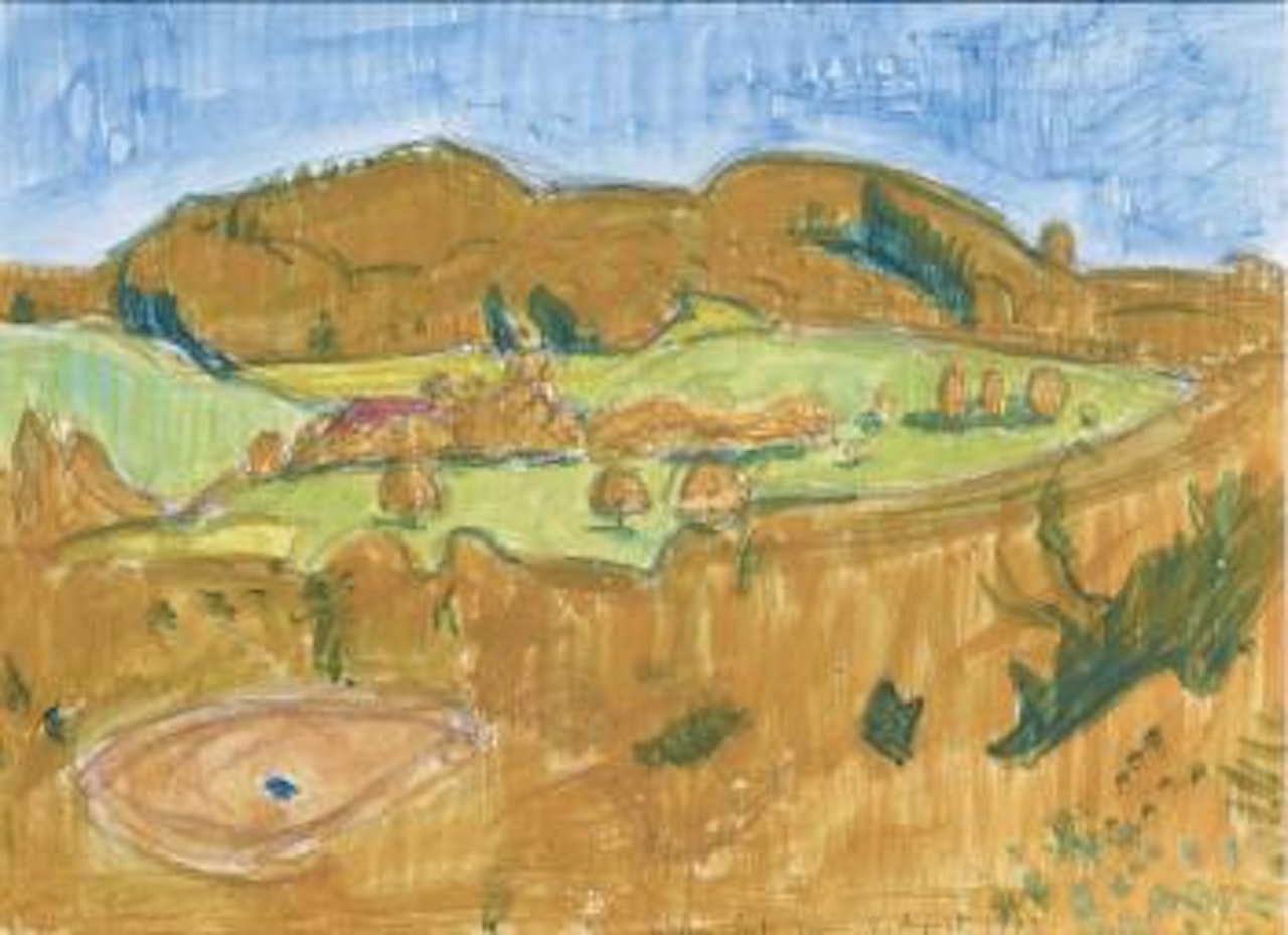 Hügellandschaft by Cuno Amiet