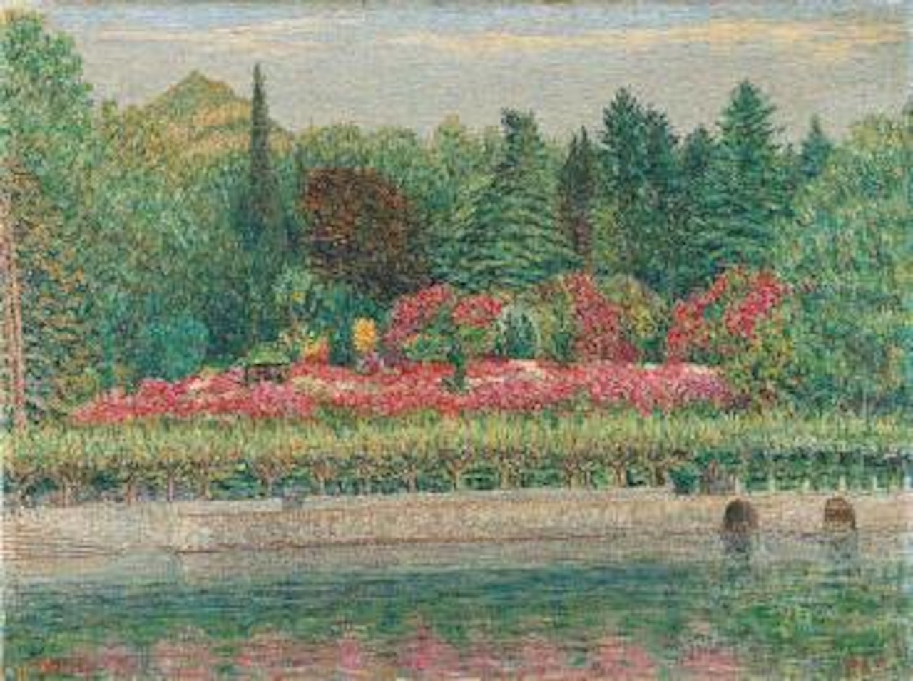 Fioritura a Villa Carlotta by Gottardo Segantini