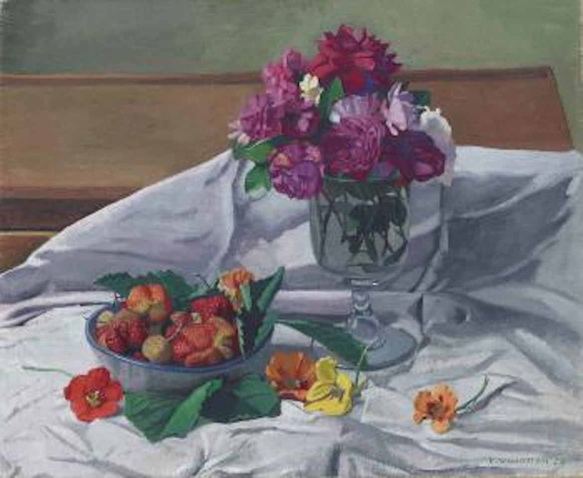 Fleurs et fraises by Félix Vallotton