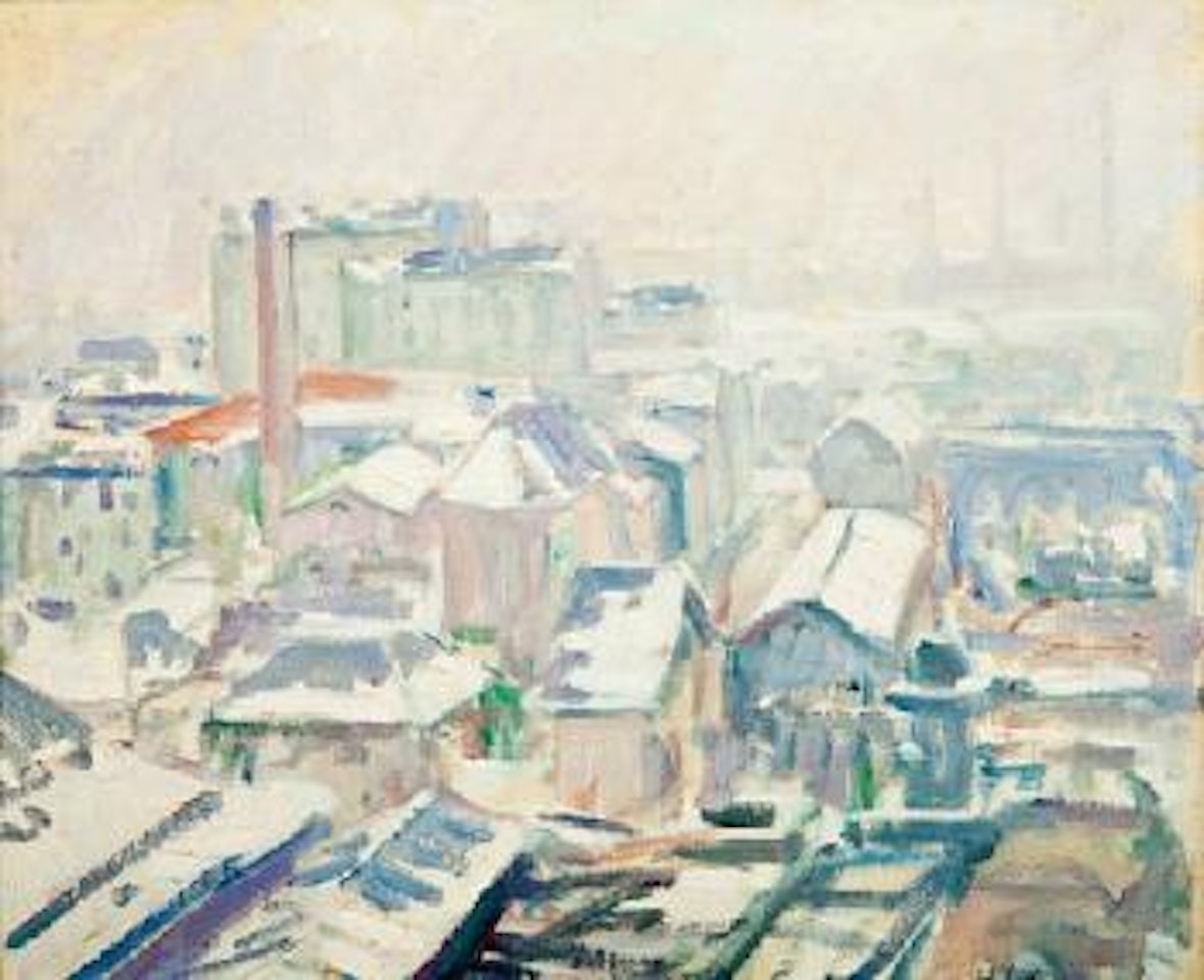 Les toits enneigés by Henri Lebasque