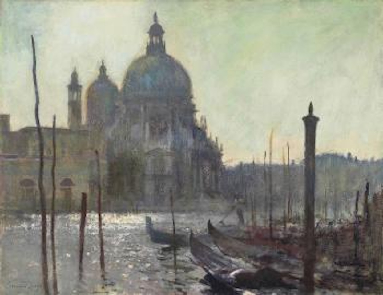 Summer Morning, Santa Maria Della Salute, Venice by Edward Seago