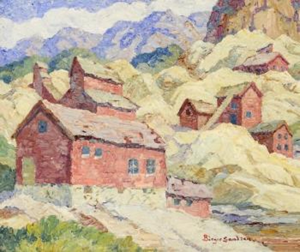 Abandoned mines, Nevadaville, Colorado by Birger Sandzen