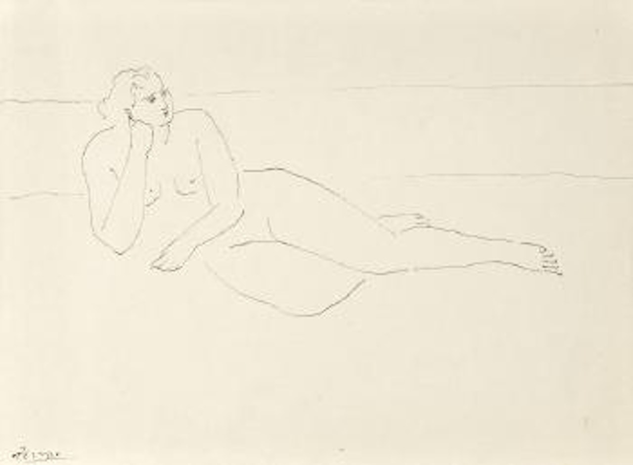 Femme nue allongée by Pablo Picasso