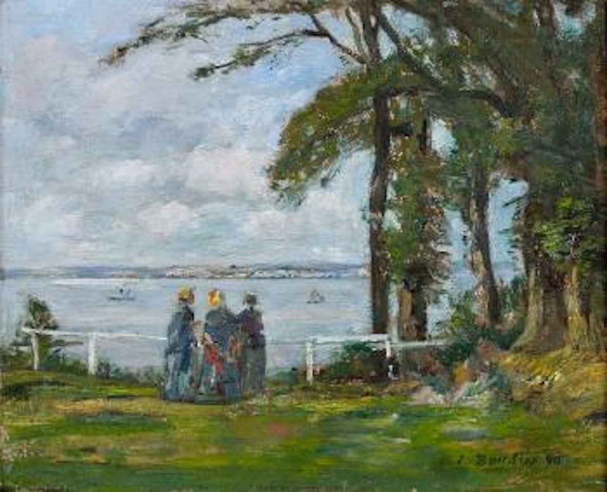 Honfleur, la côte de Grâce by Eugène Boudin