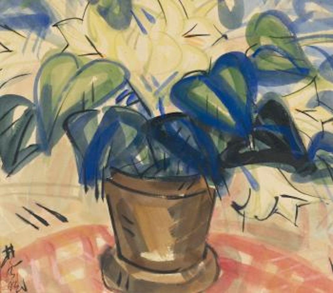 Nature morte au vase by Lin Fengmian