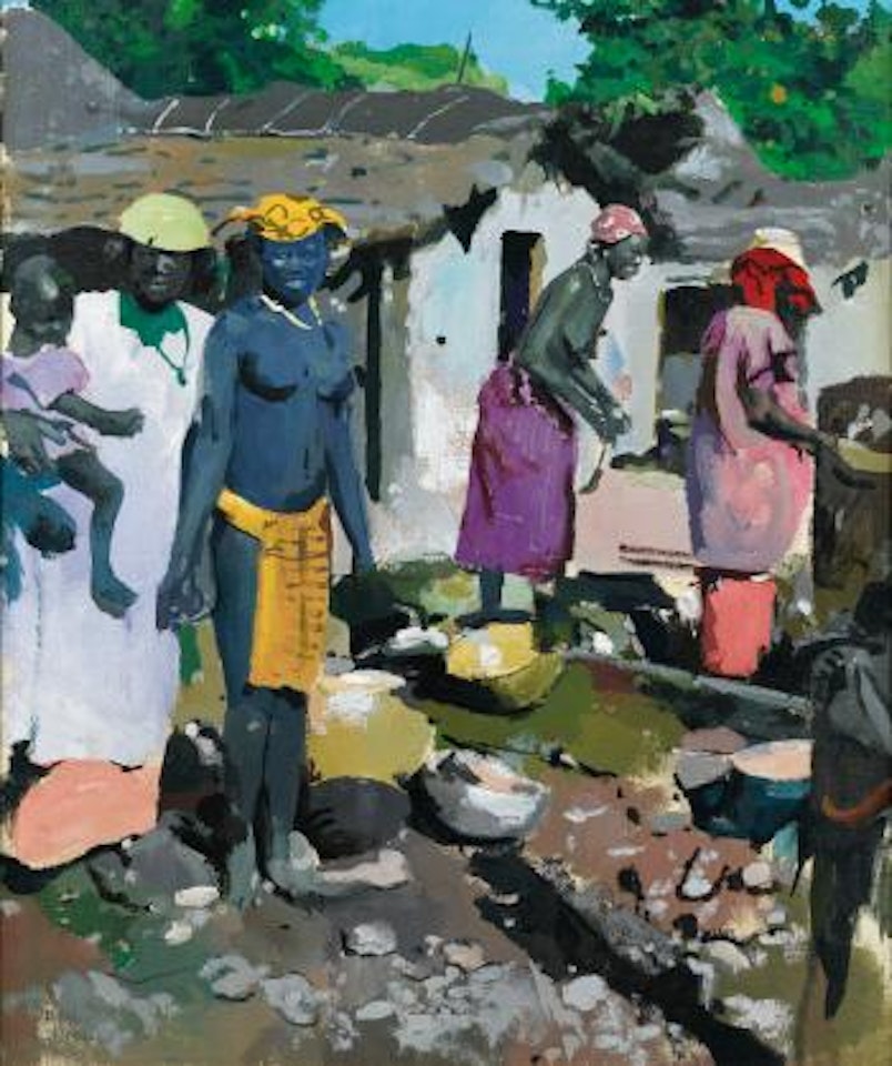 Les Pileuses De Mil (Mali) by Jacques Majorelle