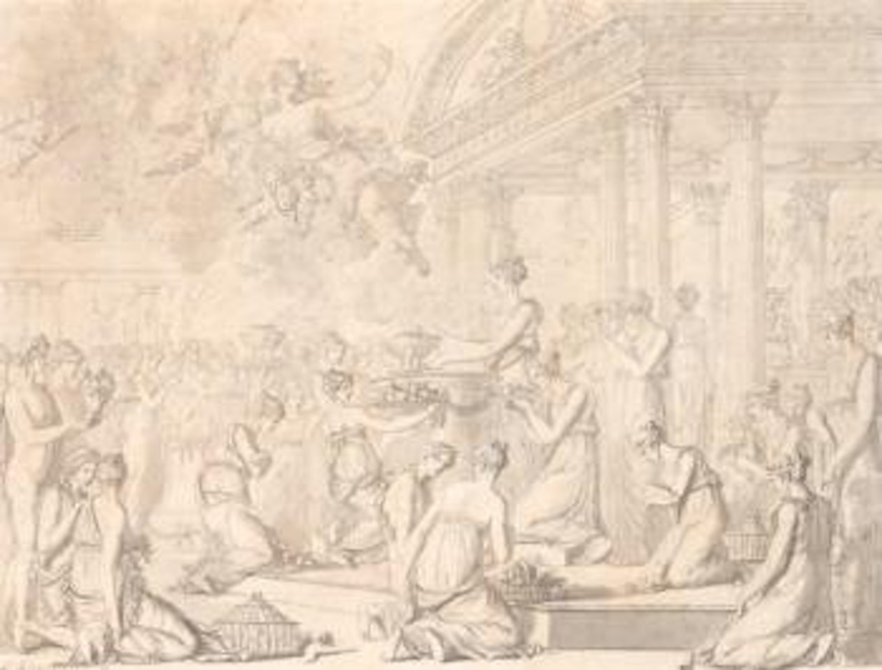 Les vestales by Louis-Félix de la Rue