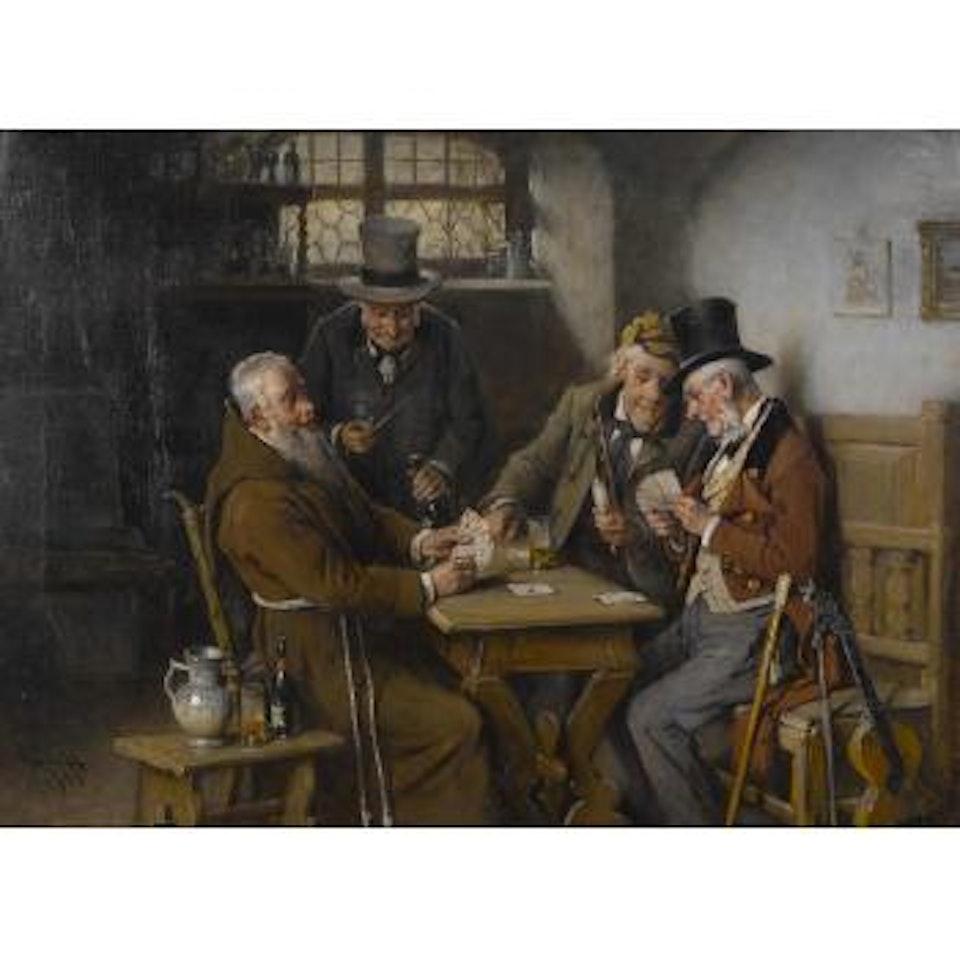 The card players by Hermann Kern
