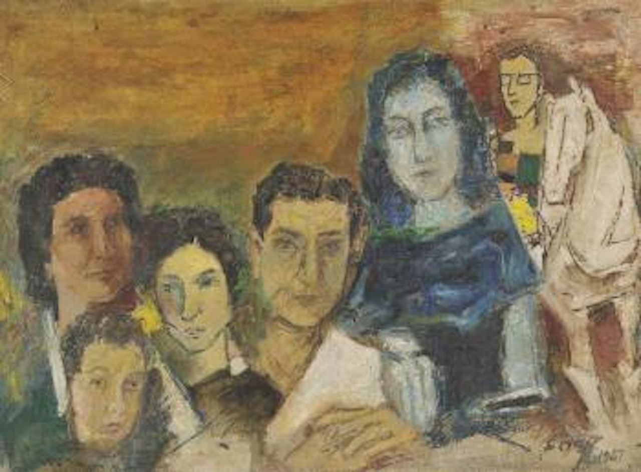 Untitled (Family Portrait) by M.F. Husain