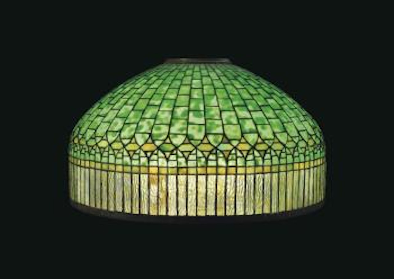 A 'Curtain Border' shade by Tiffany Studios