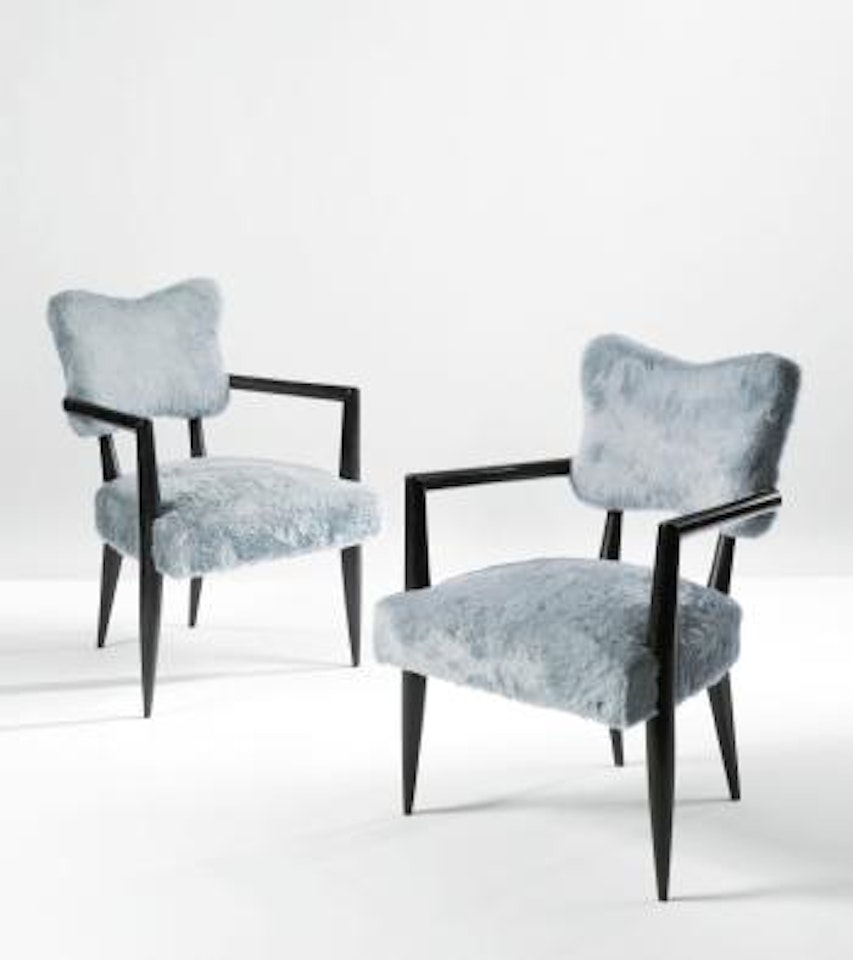 Pair Of "Trefle" Chairs by Jean Royere