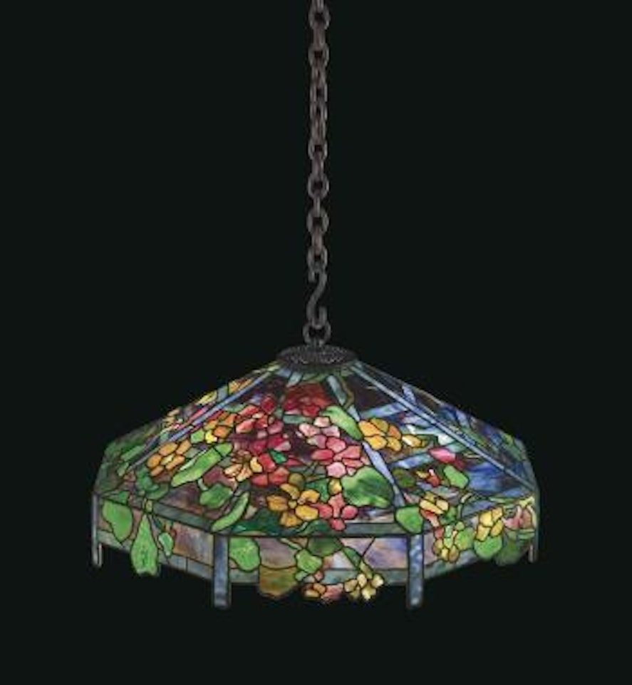 A 'Nasturtium Trellis' Chandelier by Tiffany Studios