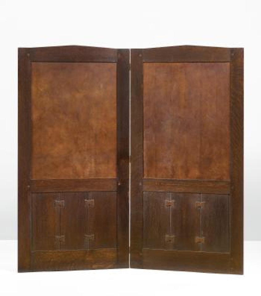 A Rare Two-panel Screen by Gustav Stickley