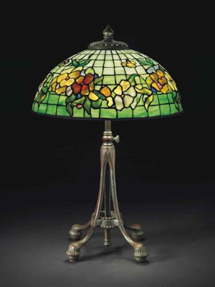 A 'Pansy' Table Lamp by Tiffany Studios