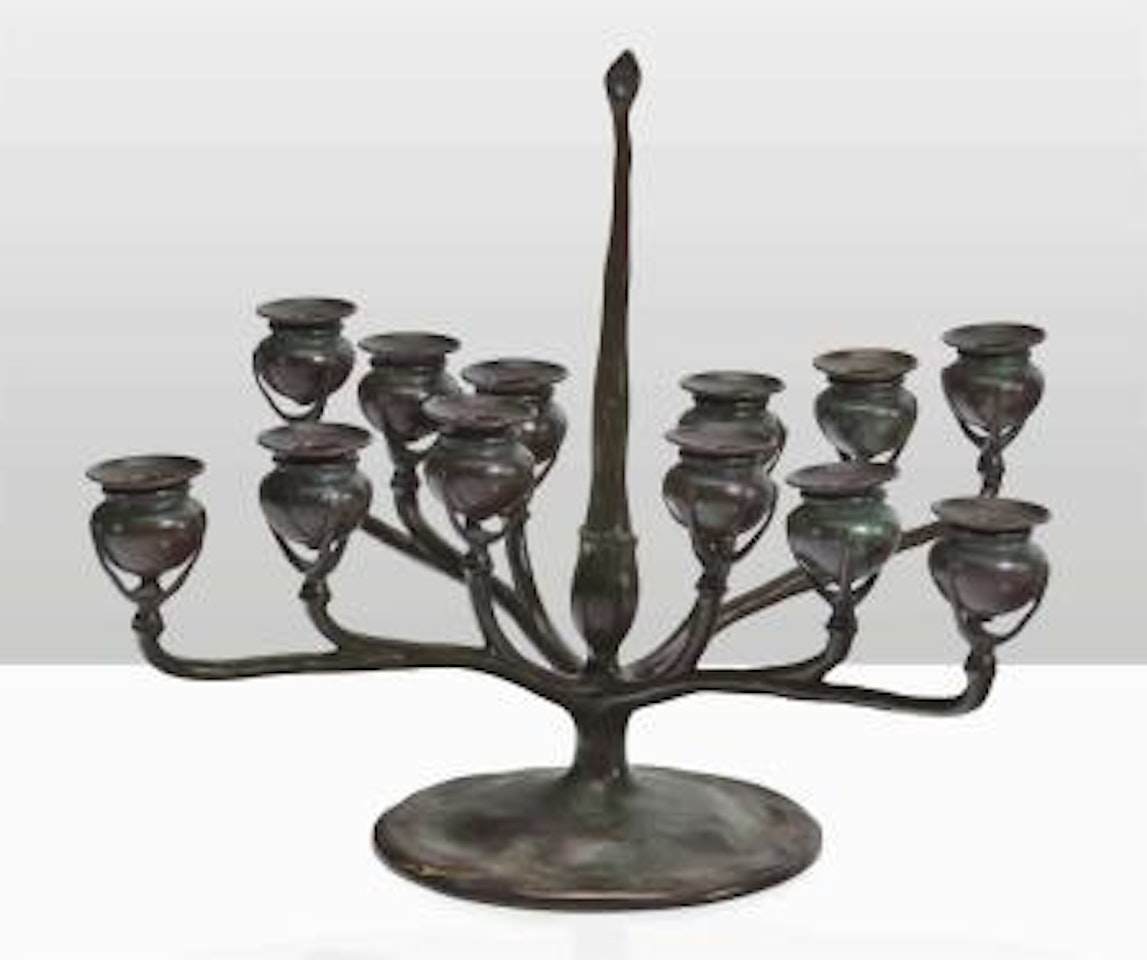 A Twelve-light Candelabrum by Tiffany Studios