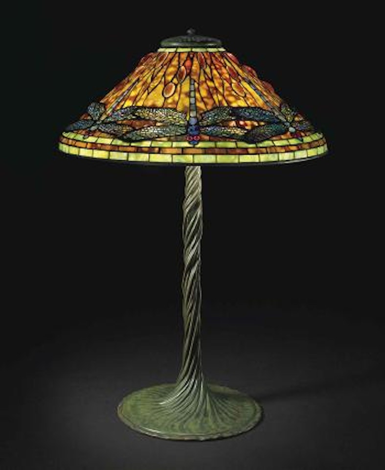 A 'Dragonfly' Table Lamp by Tiffany Studios