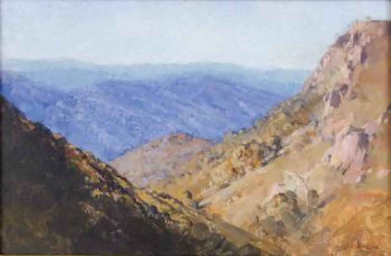 View from Mount St Bernard Hospice by Arthur Ernest Streeton