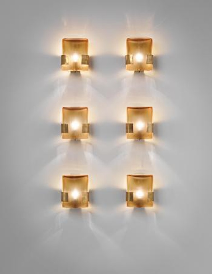 Set of six wall lights by Paolo Venini