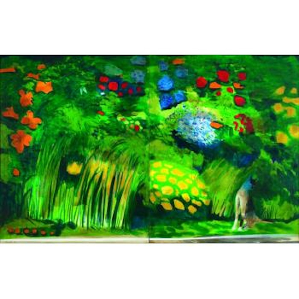 The white cat's garden - afternoon by Charles Blackman