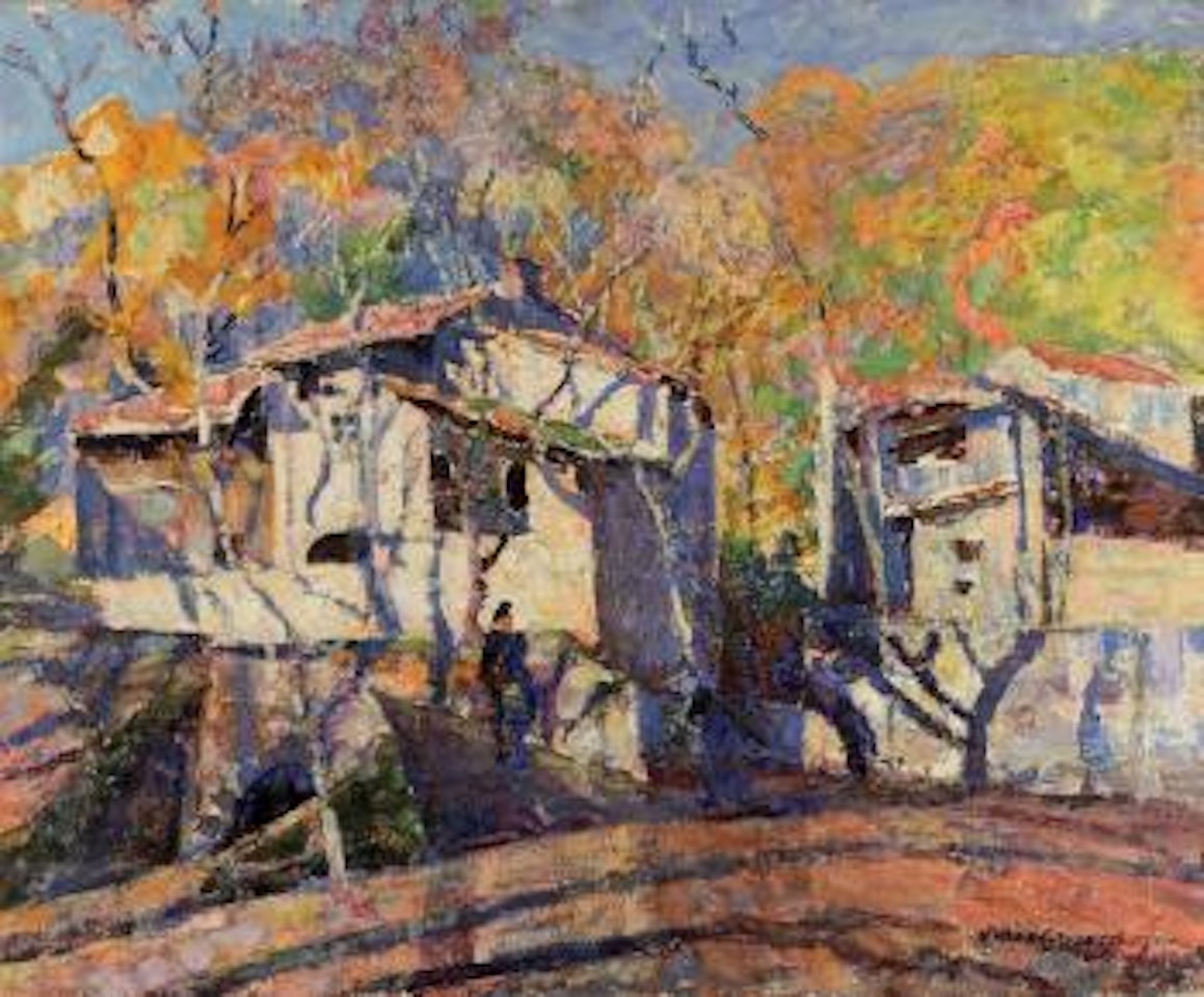 Fin d'automne au village by Victor Charreton