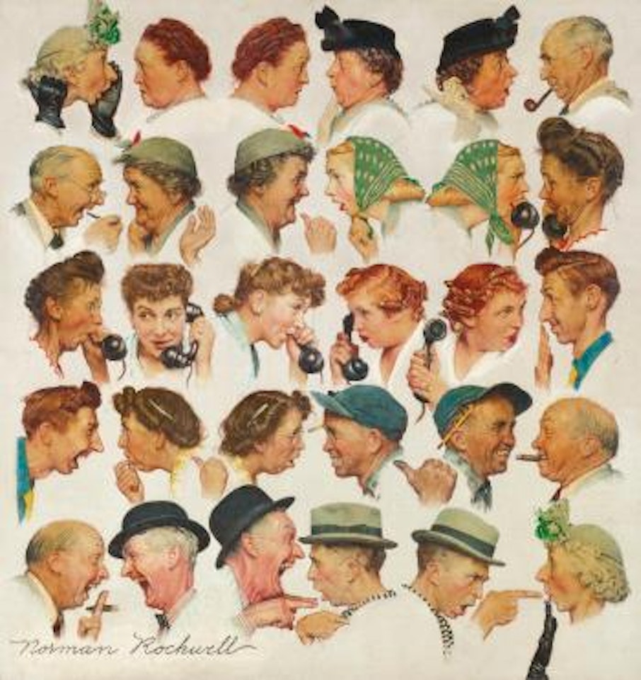 The Gossips by Norman Rockwell