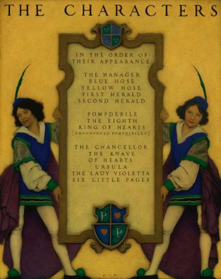 The Knave Of Hearts: List Of Characters by Maxfield Parrish