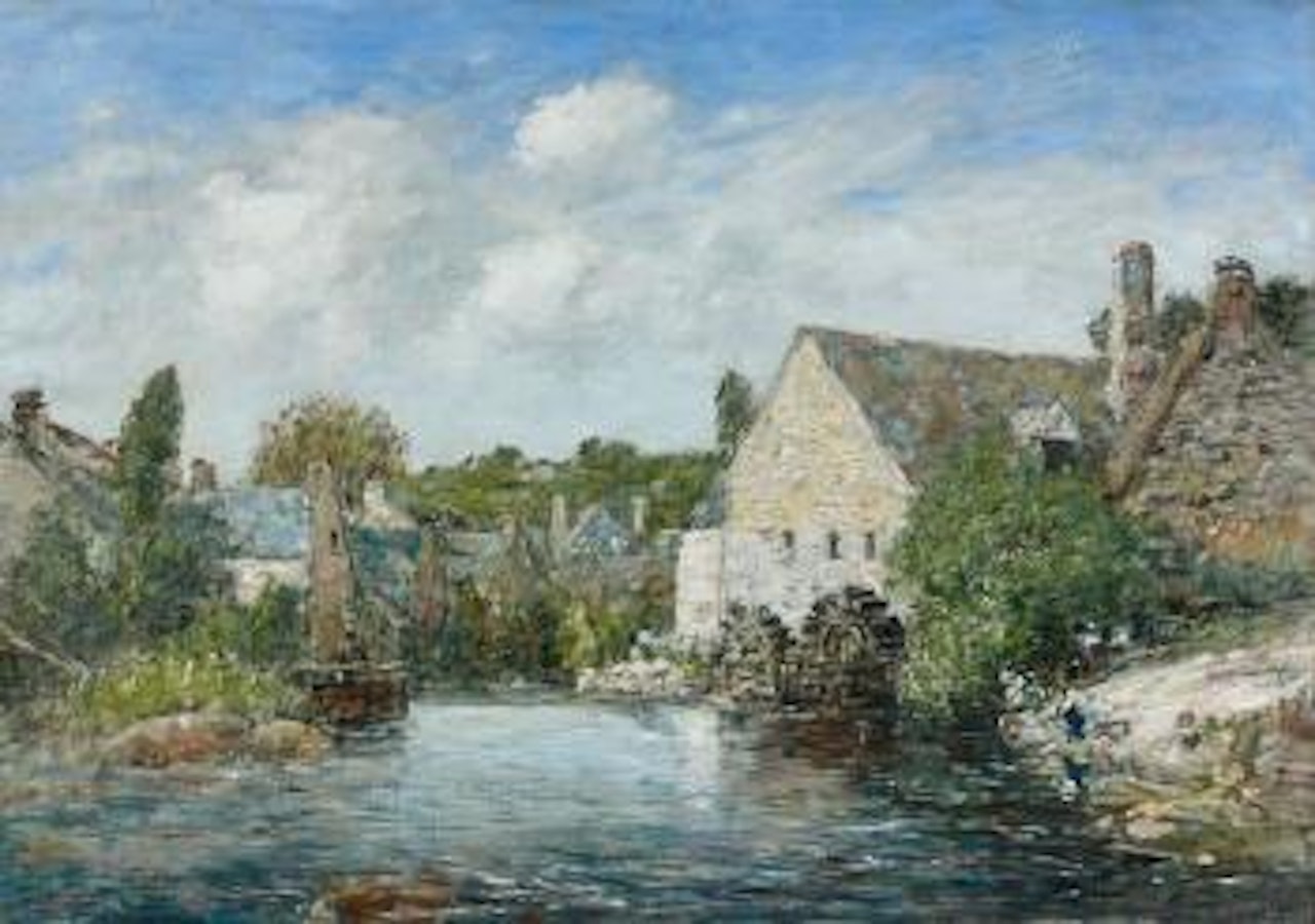 Un moulin à Pont-Aven by Eugène Boudin