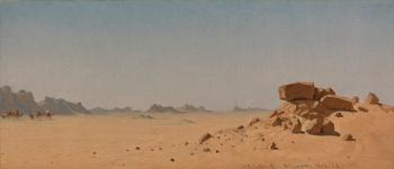The Desert At Assouan, Egypt by Sanford Robinson Gifford