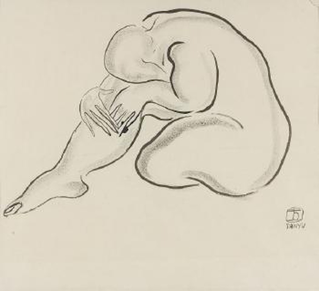 Nu assis by Sanyu