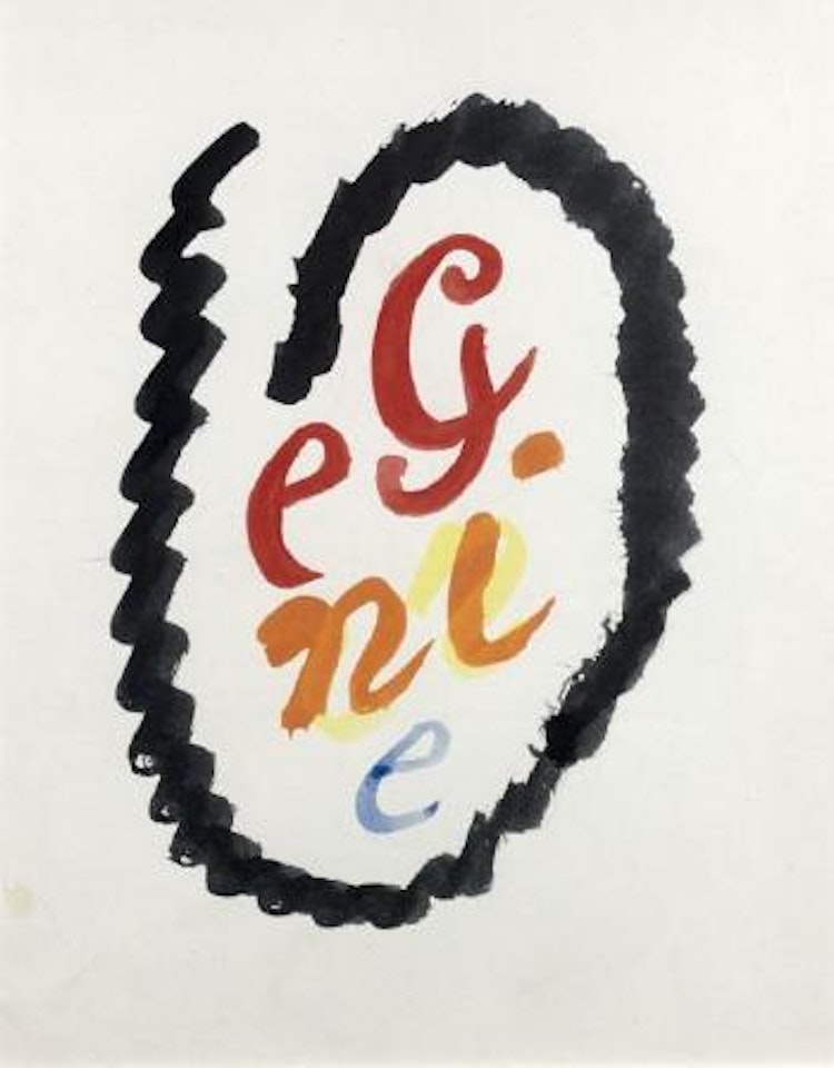 Genie, étude pour Rimbaud by Fernand Leger