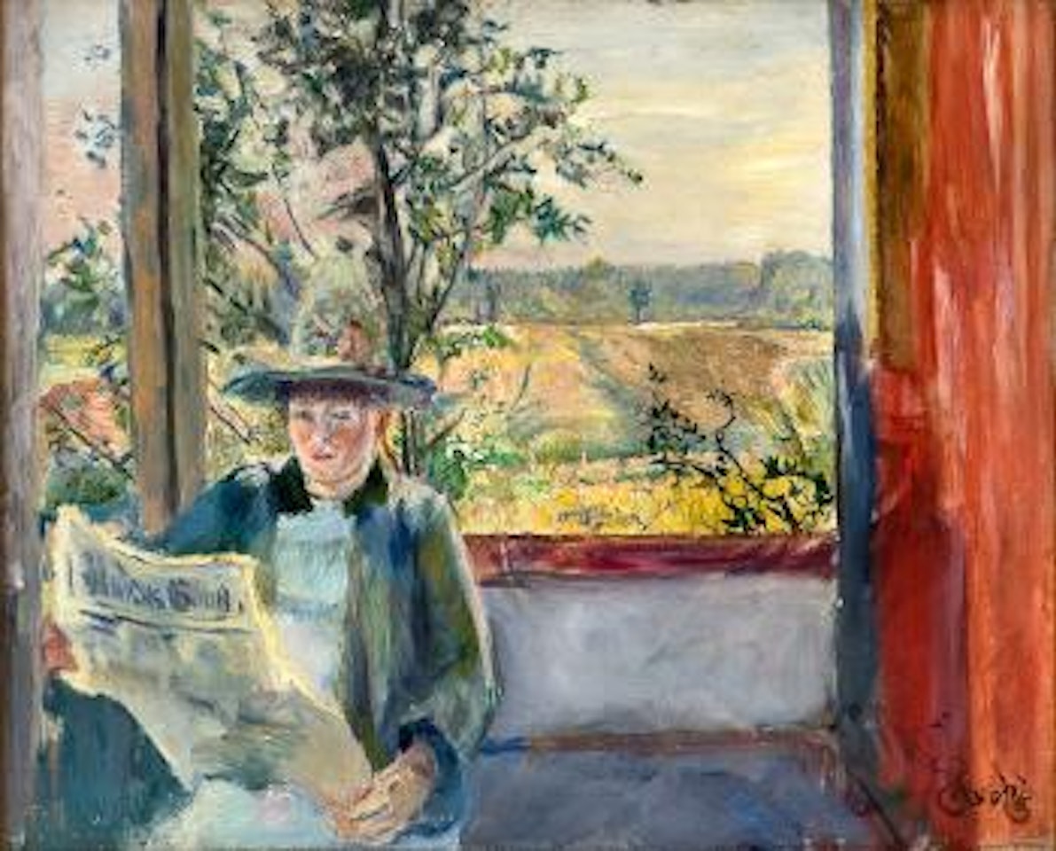 Oda reads Verdens Gang by Christian Krohg
