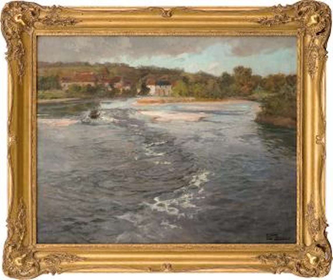 Elven Dordogne ved Beaulieu by Fritz Thaulow