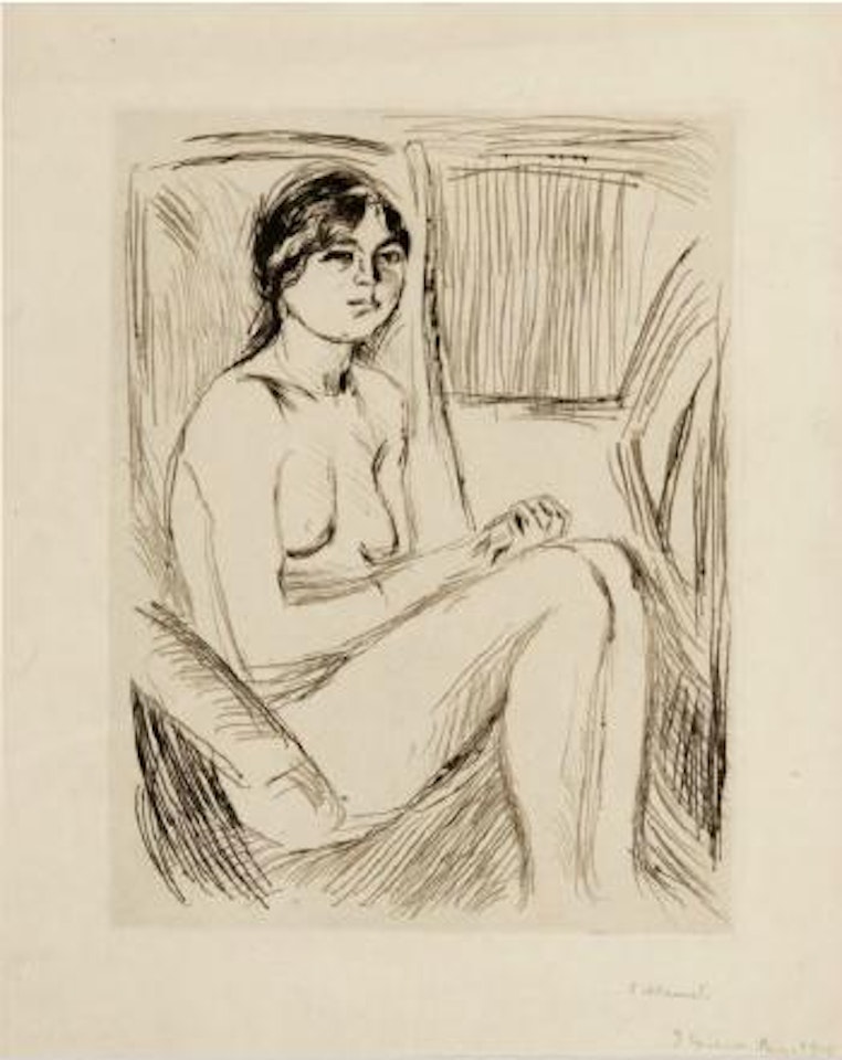 Celline naken by Edvard Munch