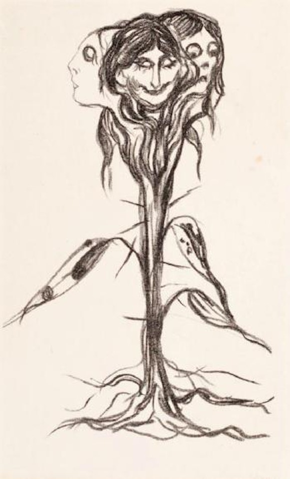 Vignett: Amaryllis by Edvard Munch