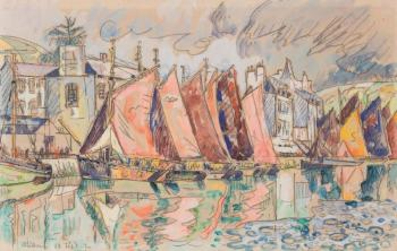 Le port d'Audierne by Paul Signac