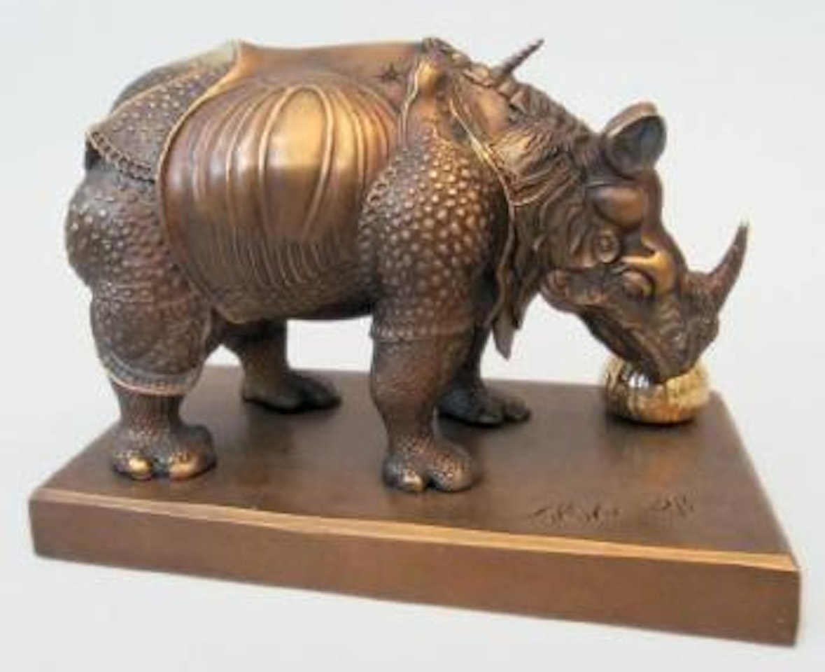Rhinocéros habillé en dentelles by Salvador Dali
