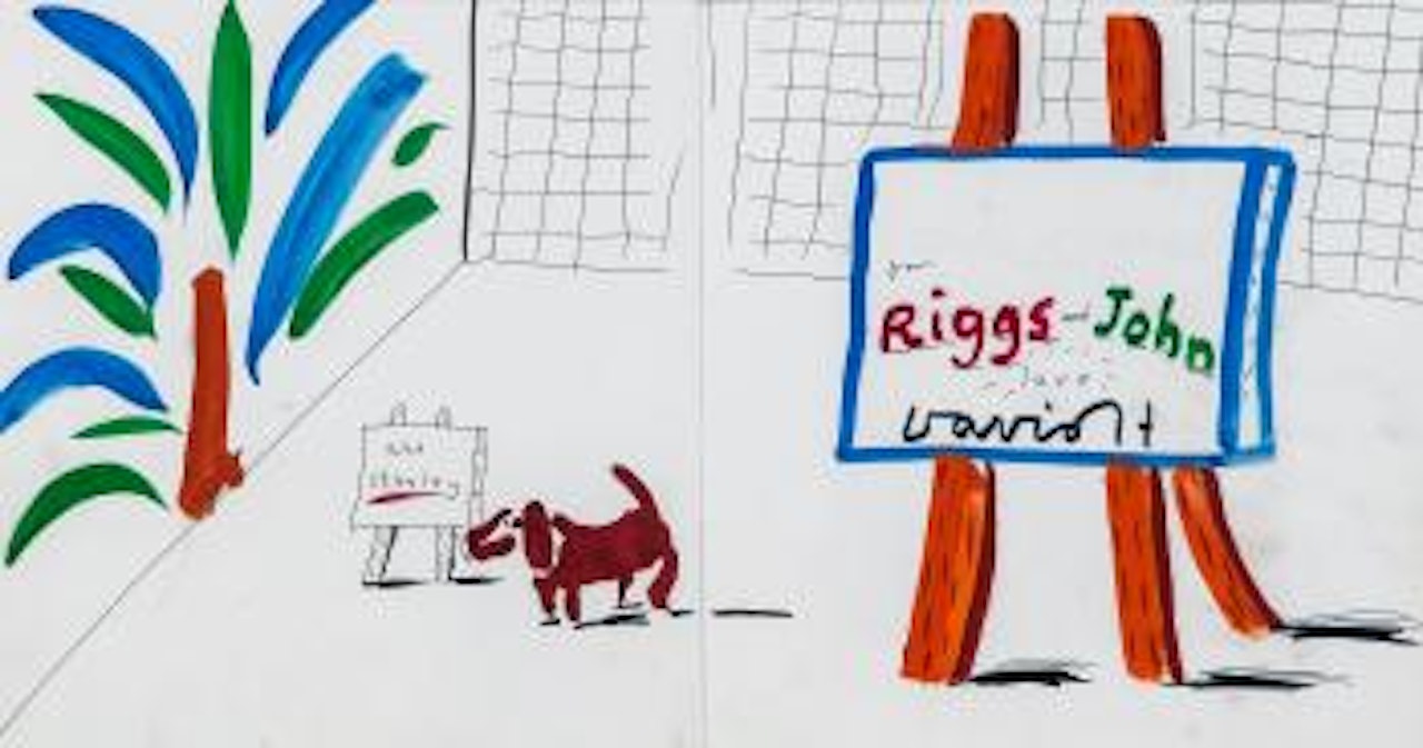 Untitled (Riggs and John and Stanley) by David Hockney