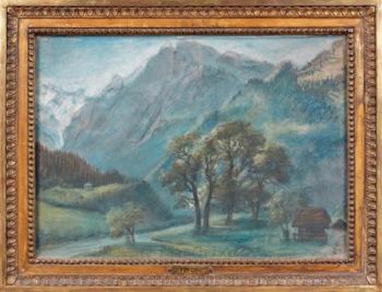 Vue des environs du lac de Genève by Marie Louise Elisabeth Vigee-Lebrun