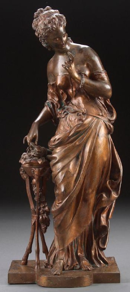 Venus holding Cupid's arrows by Mathurin Moreau