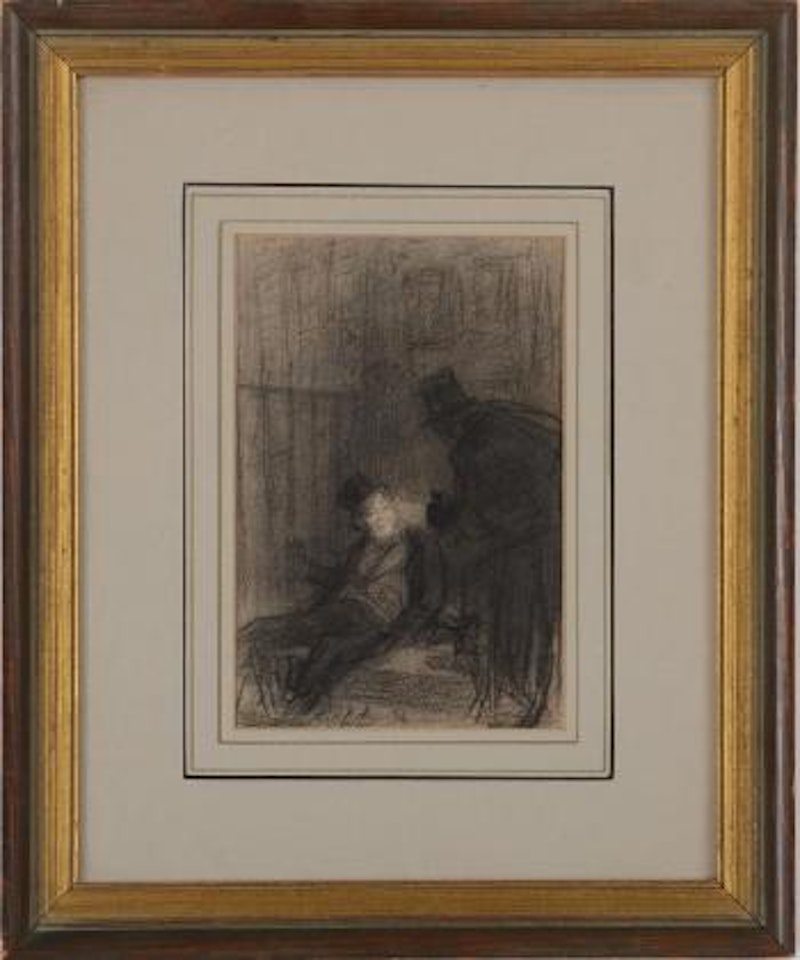 The conversation by Honoré Daumier