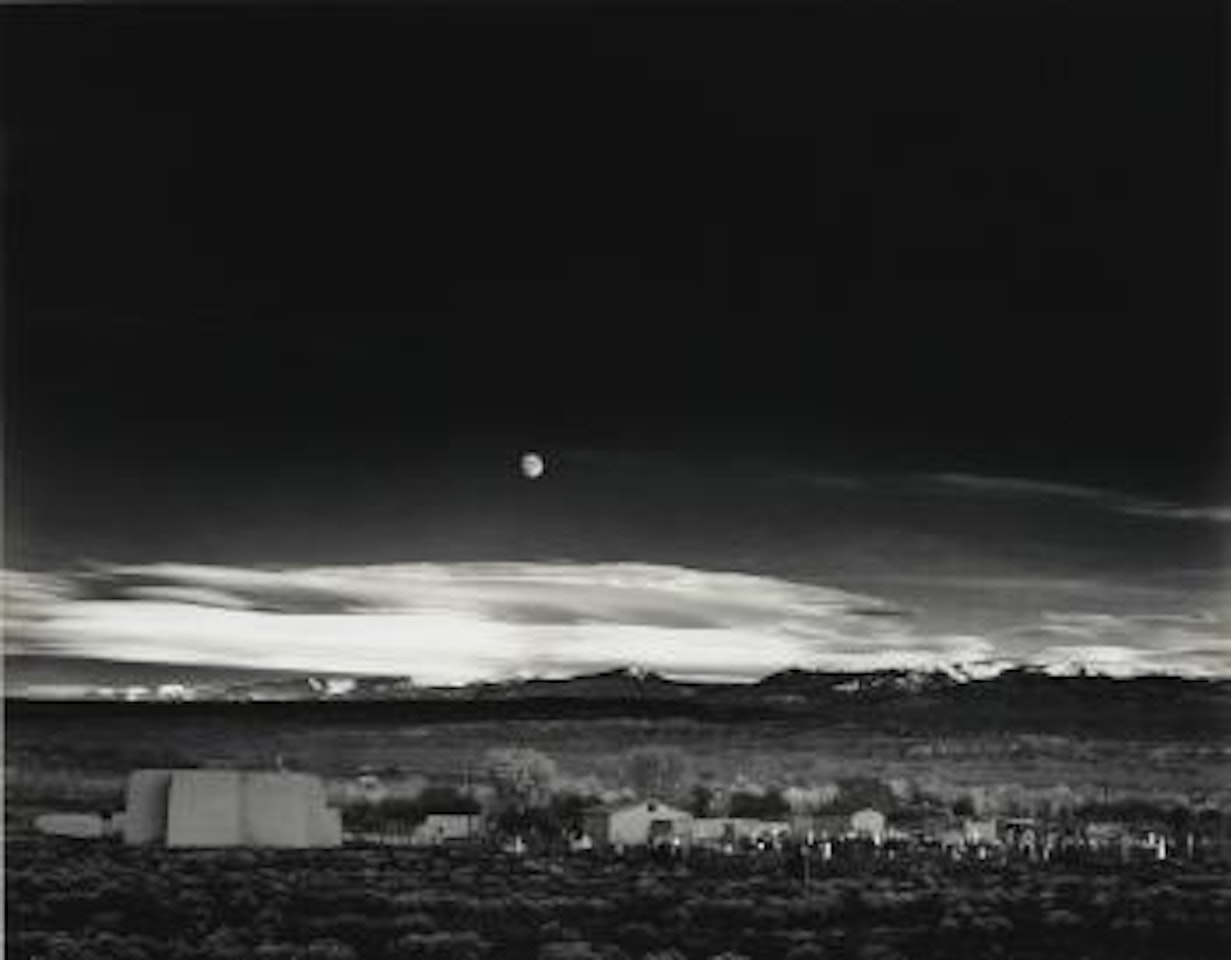 Moonrise, Hernandez, New Mexico by Ansel Adams