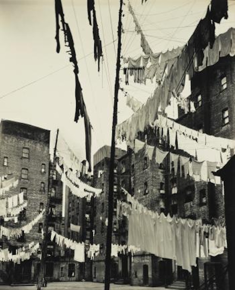 Court Of First Model Tenement House In New York by Berenice Abbott
