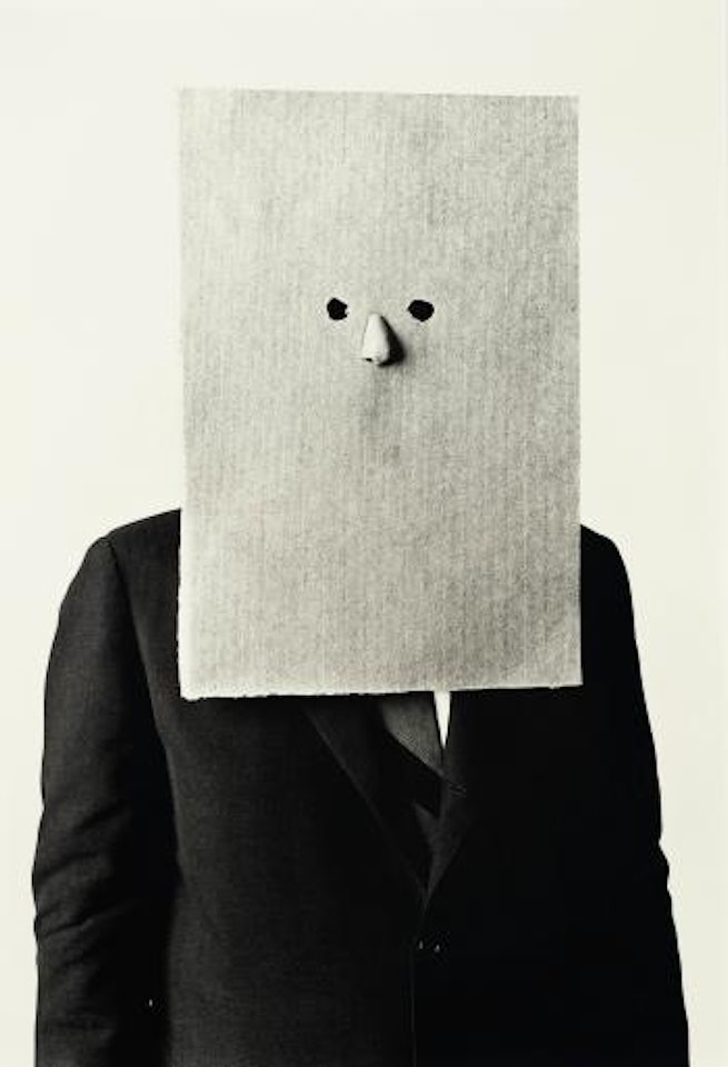 Steinberg In Nose Mask by Irving Penn